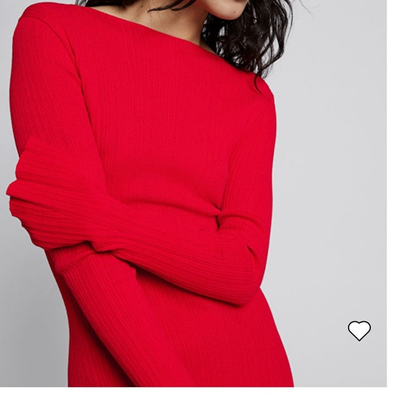 Fitted Ribbed Slit Front Dress - Picture 3 of 4